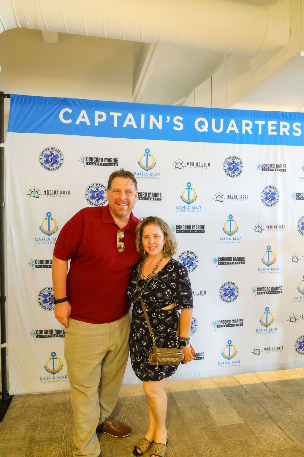 Guests and exhibitors at The Triton's Fall Triton Expo at Bahia Mar Yachting Center.