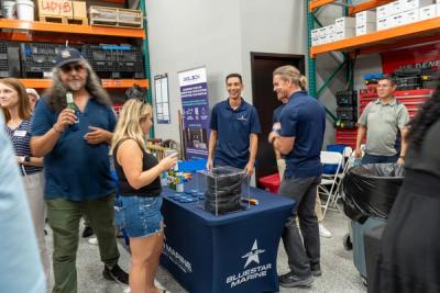 Guests networking at The Triton's Crew, Captains & Connections event at DATUM RMS.