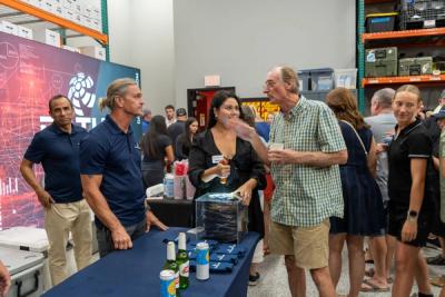 Guests networking at The Triton's Crew, Captains & Connections event at DATUM RMS.