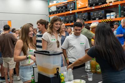 Guests networking at The Triton's Crew, Captains & Connections event at DATUM RMS.