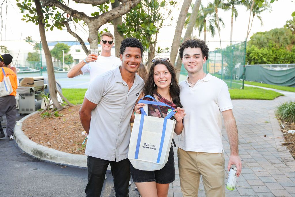 Guests and exhibitors at The Triton's Fall Triton Expo at Bahia Mar Yachting Center.