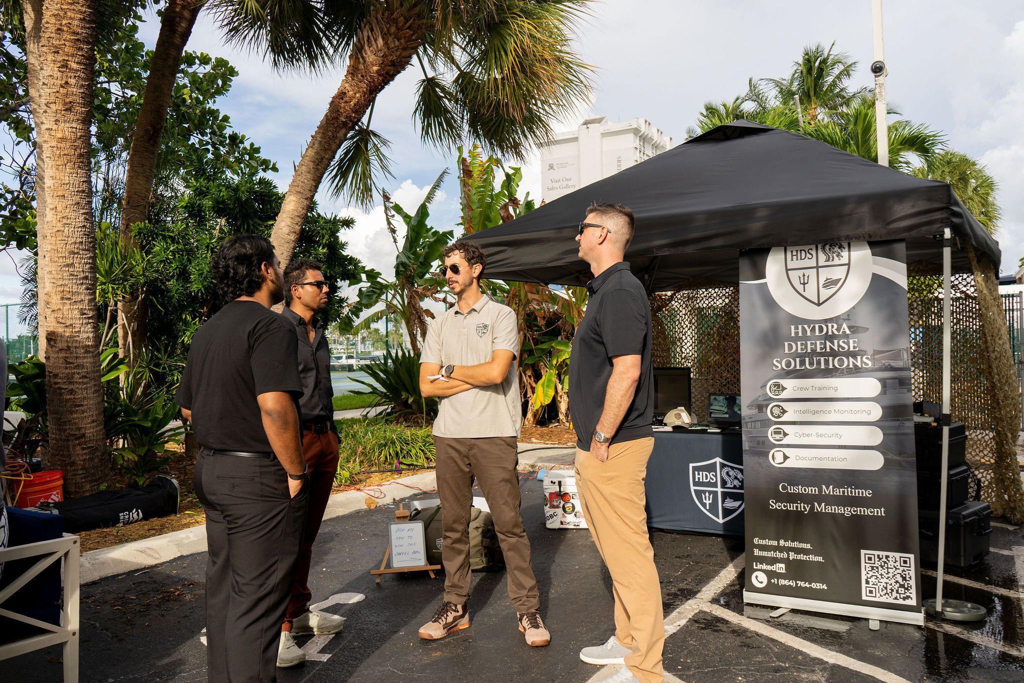 Maritime and industry partners exhibiting at The Triton's Fall Triton Expo at Bahia Mar Yachting Center.