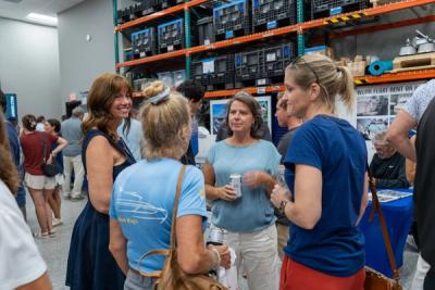 Guests networking at The Triton's Crew, Captains & Connections event at DATUM RMS.