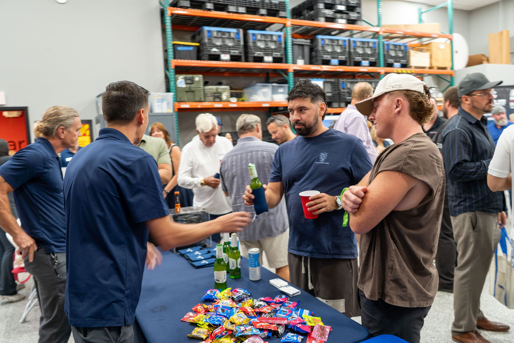 Guests networking at The Triton's Crew, Captains & Connections event at DATUM RMS.