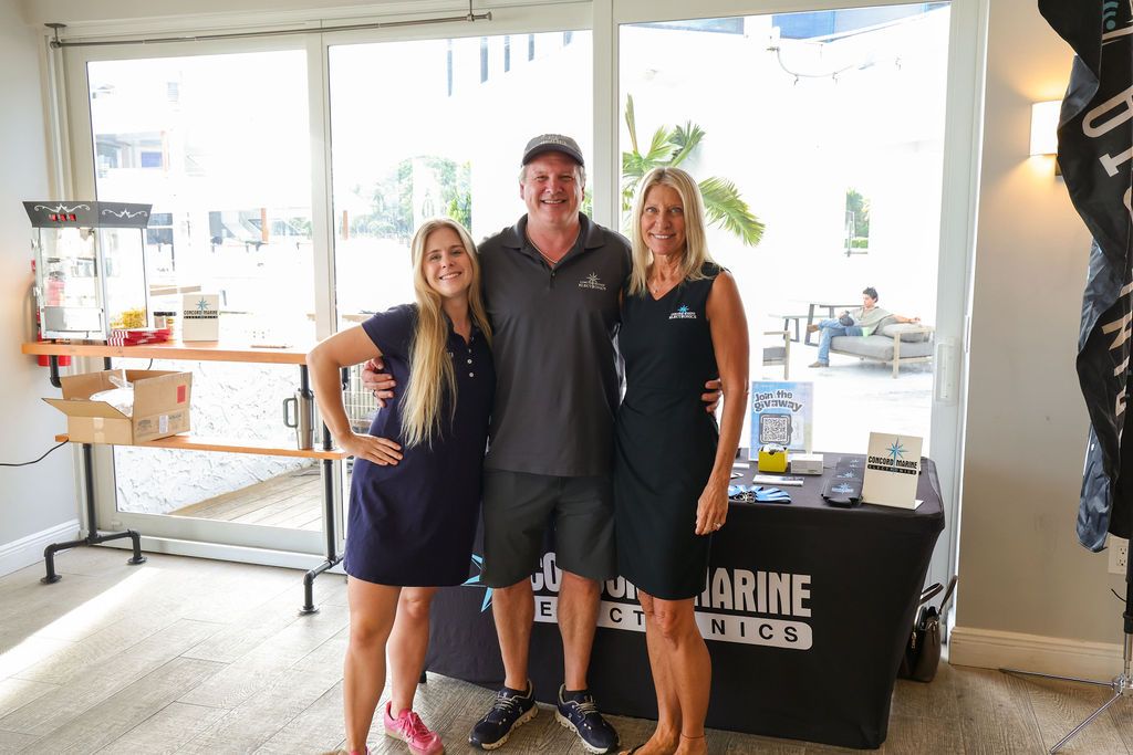 Guests and exhibitors at The Triton's Fall Triton Expo at Bahia Mar Yachting Center.