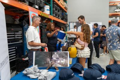 Guests networking at The Triton's Crew, Captains & Connections event at DATUM RMS.