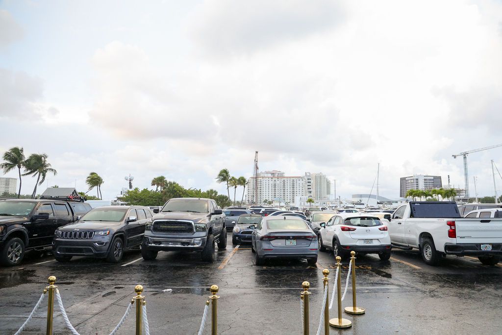 Guests and exhibitors at The Triton's Fall Triton Expo at Bahia Mar Yachting Center.