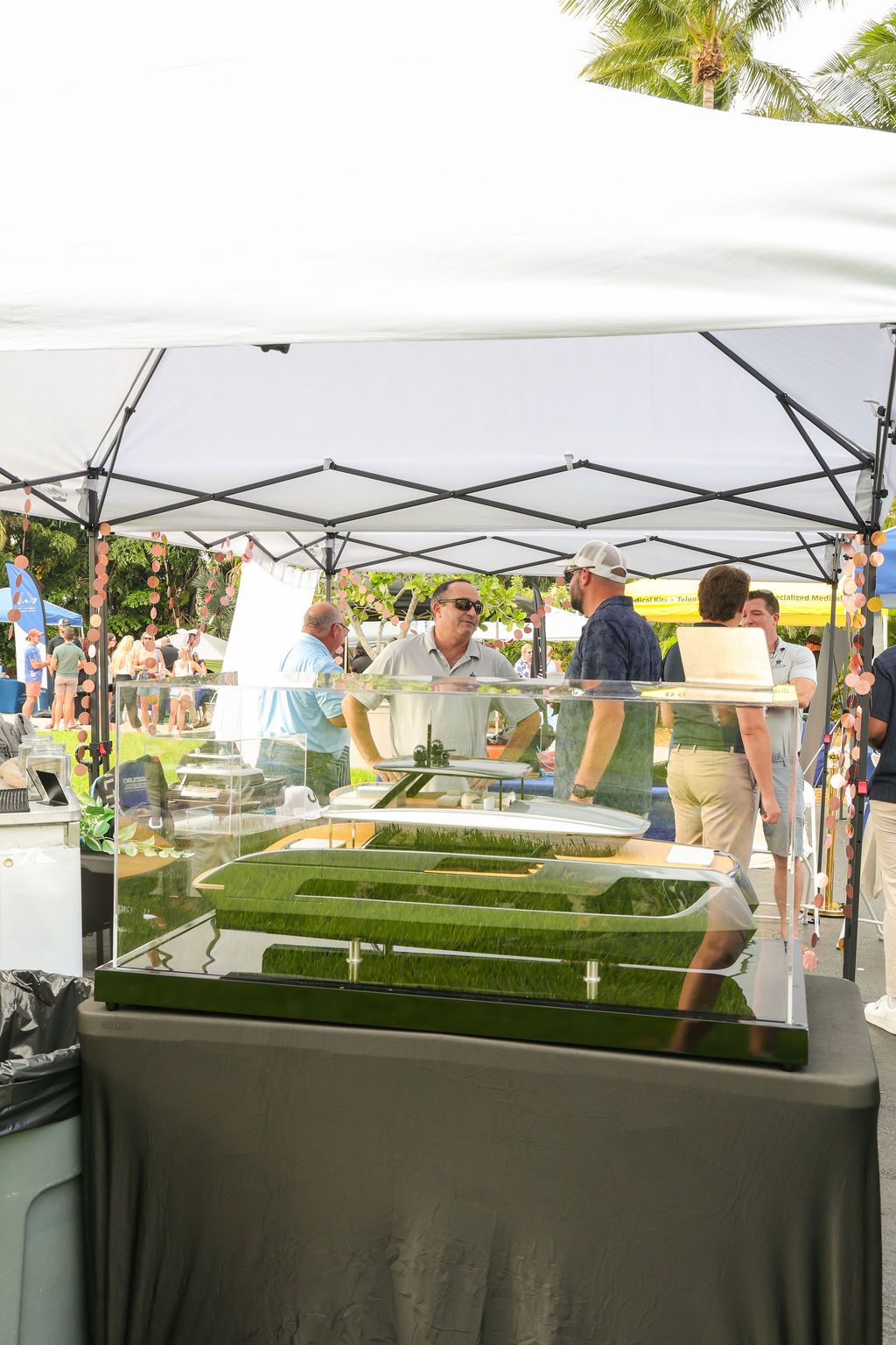 Guests and exhibitors at The Triton's Fall Triton Expo at Bahia Mar Yachting Center.
