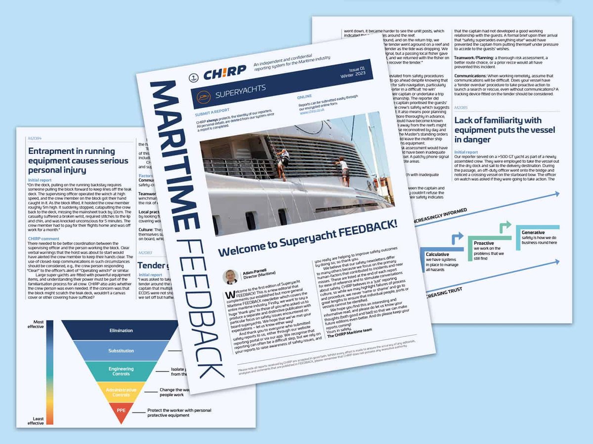 Superyacht FEEDBACK Publishes July Incident Reports Including Yacht Collision