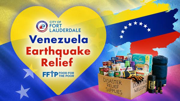 Fort Lauderdale Launches Relief Drive for Venezuela Earthquakes