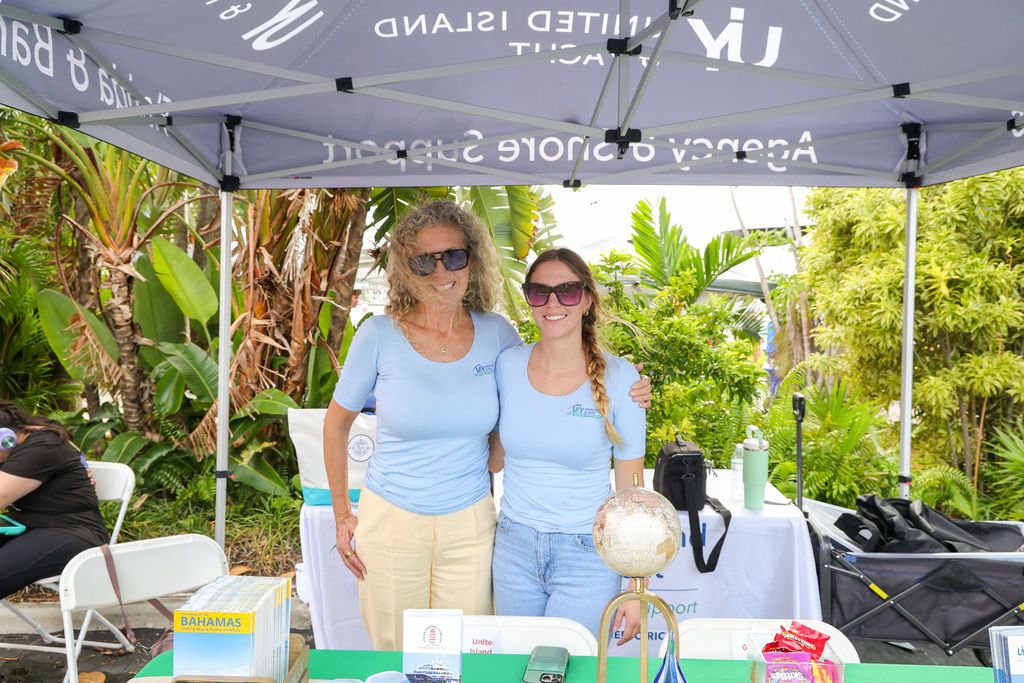 Guests and exhibitors at The Triton's Fall Triton Expo at Bahia Mar Yachting Center.