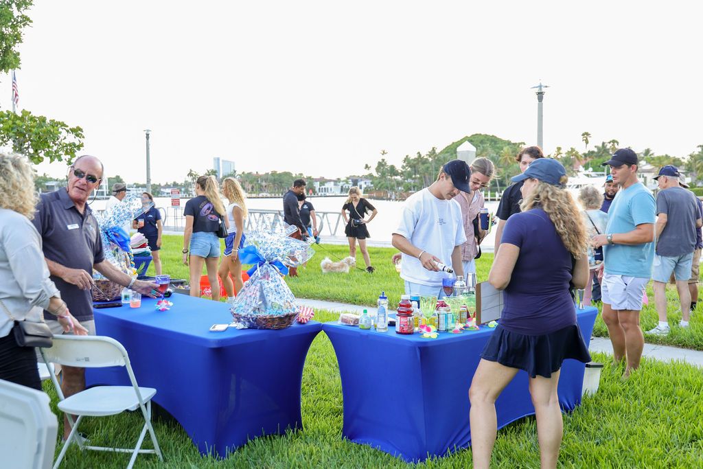 Guests and exhibitors at The Triton's Fall Triton Expo at Bahia Mar Yachting Center.