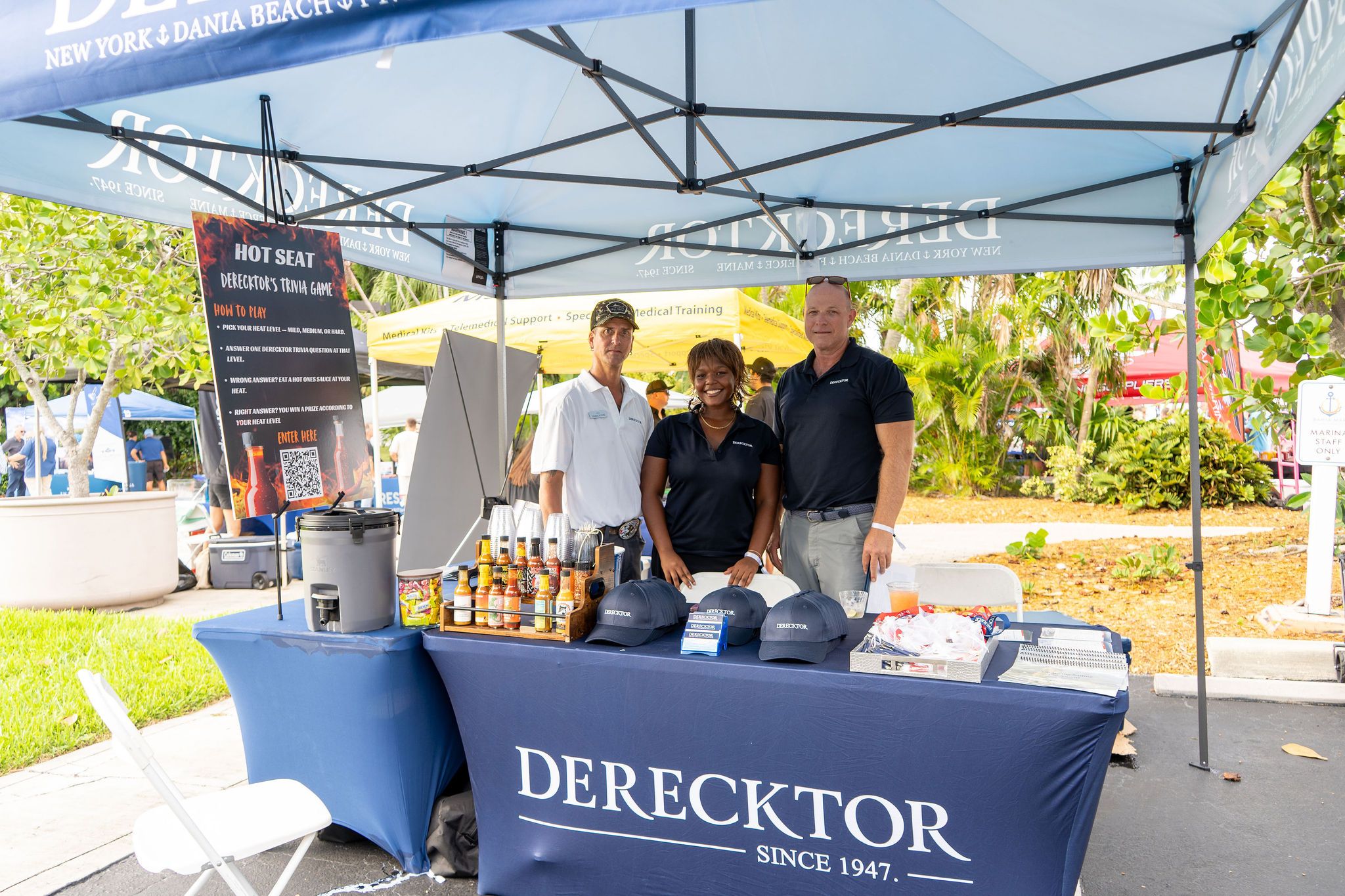Maritime and industry partners exhibiting at The Triton's Fall Triton Expo at Bahia Mar Yachting Center.