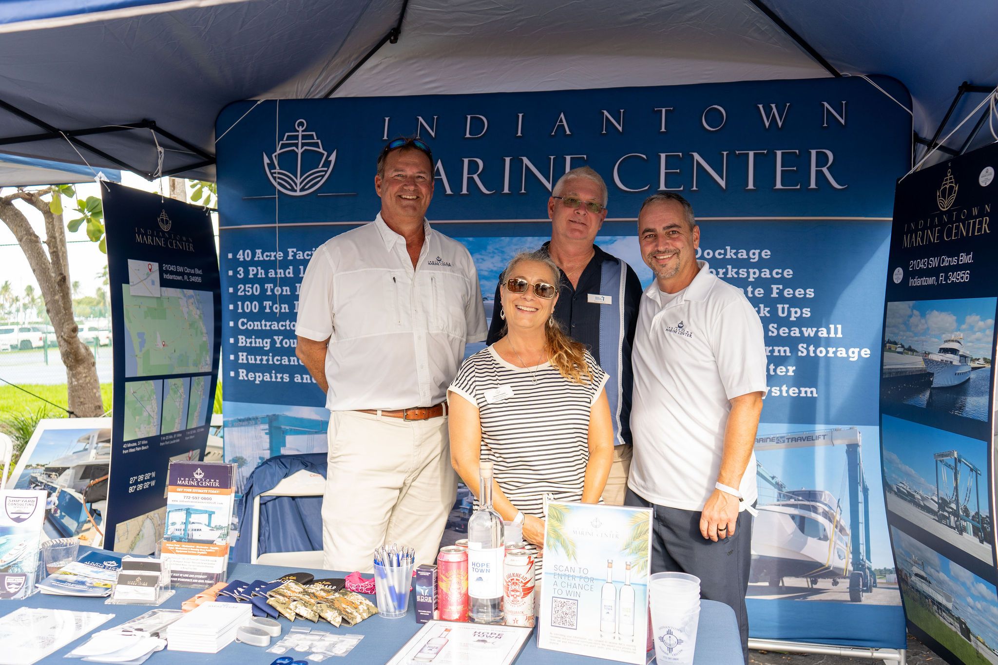 Maritime and industry partners exhibiting at The Triton's Fall Triton Expo at Bahia Mar Yachting Center.