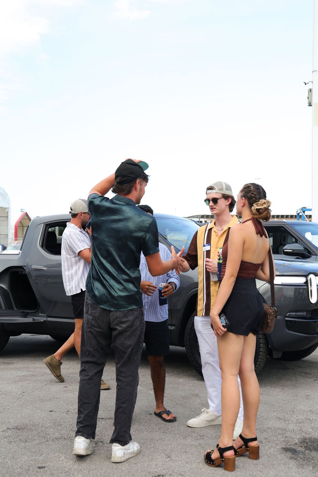 Guests networking at The Triton's Crew, Captains & Connections event at Nautical Ventures Marina.