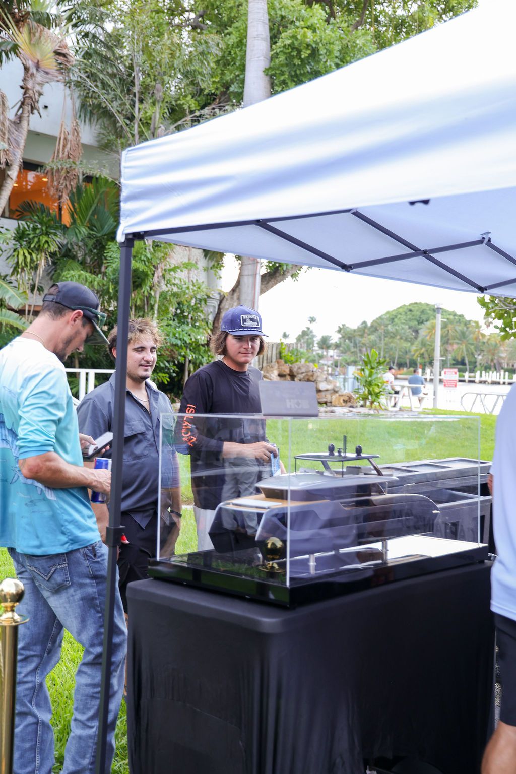 Guests and exhibitors at The Triton's Fall Triton Expo at Bahia Mar Yachting Center.