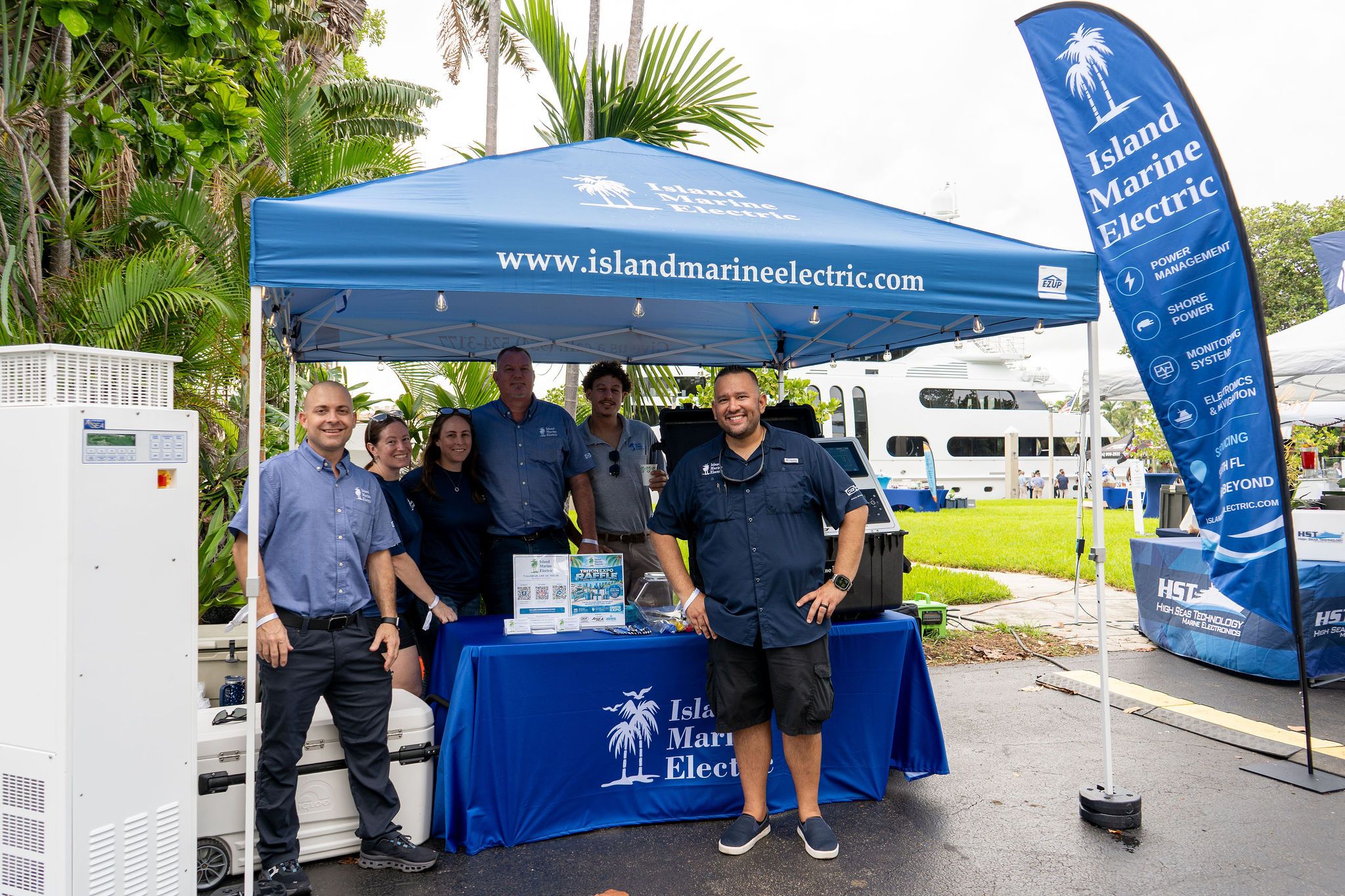 Maritime and industry partners exhibiting at The Triton's Fall Triton Expo at Bahia Mar Yachting Center.