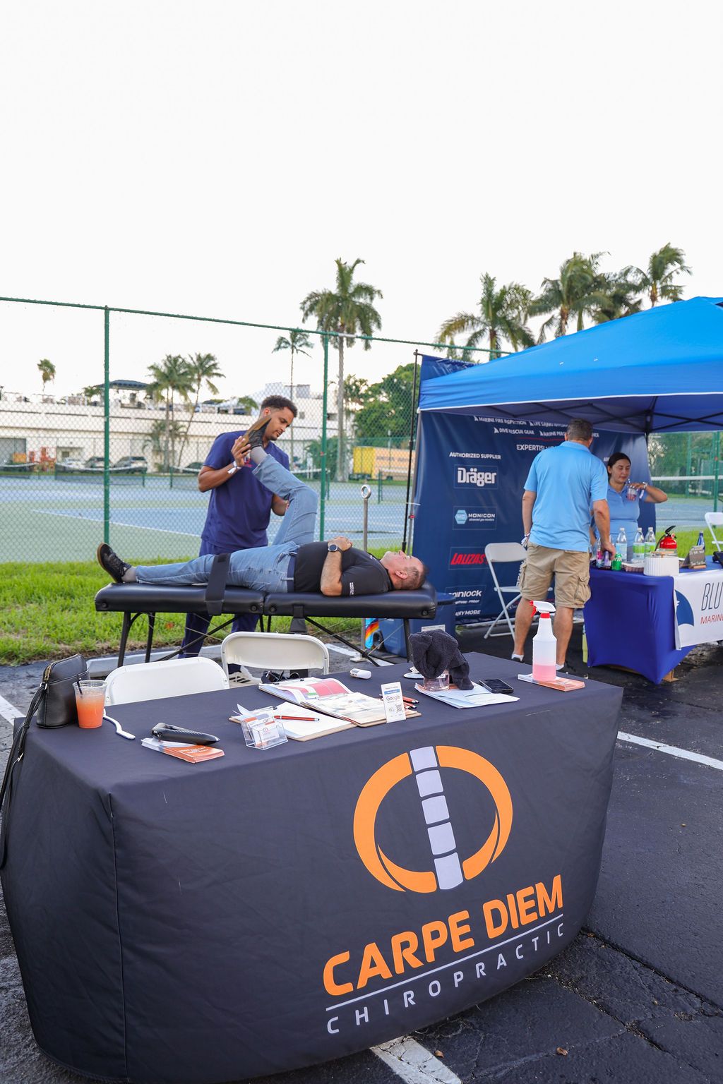 Guests and exhibitors at The Triton's Fall Triton Expo at Bahia Mar Yachting Center.