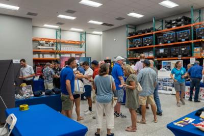 Guests networking at The Triton's Crew, Captains & Connections event at DATUM RMS.