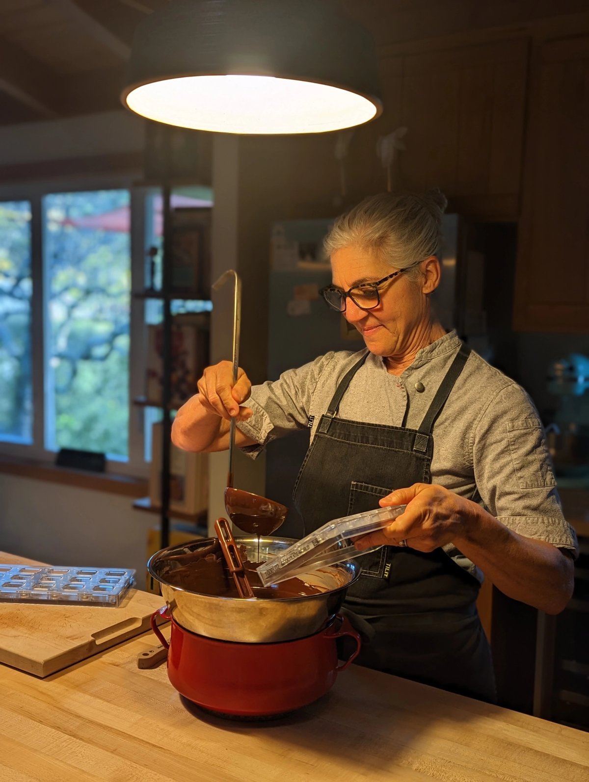 Kara Caputo building Anchor Chocolates