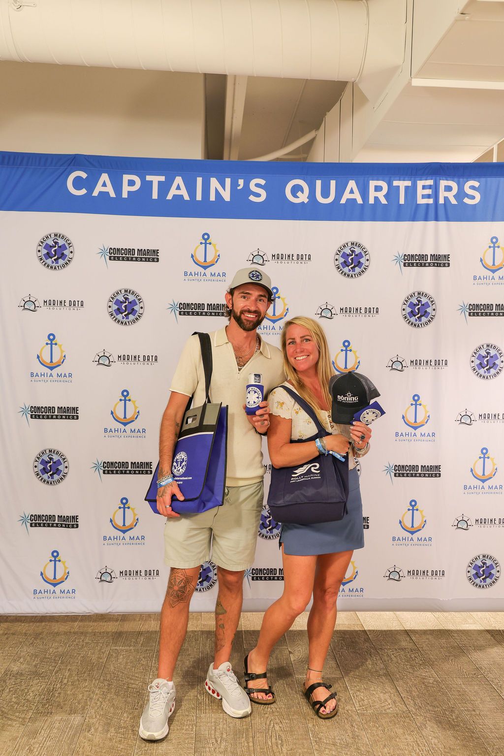 Guests and exhibitors at The Triton's Fall Triton Expo at Bahia Mar Yachting Center.