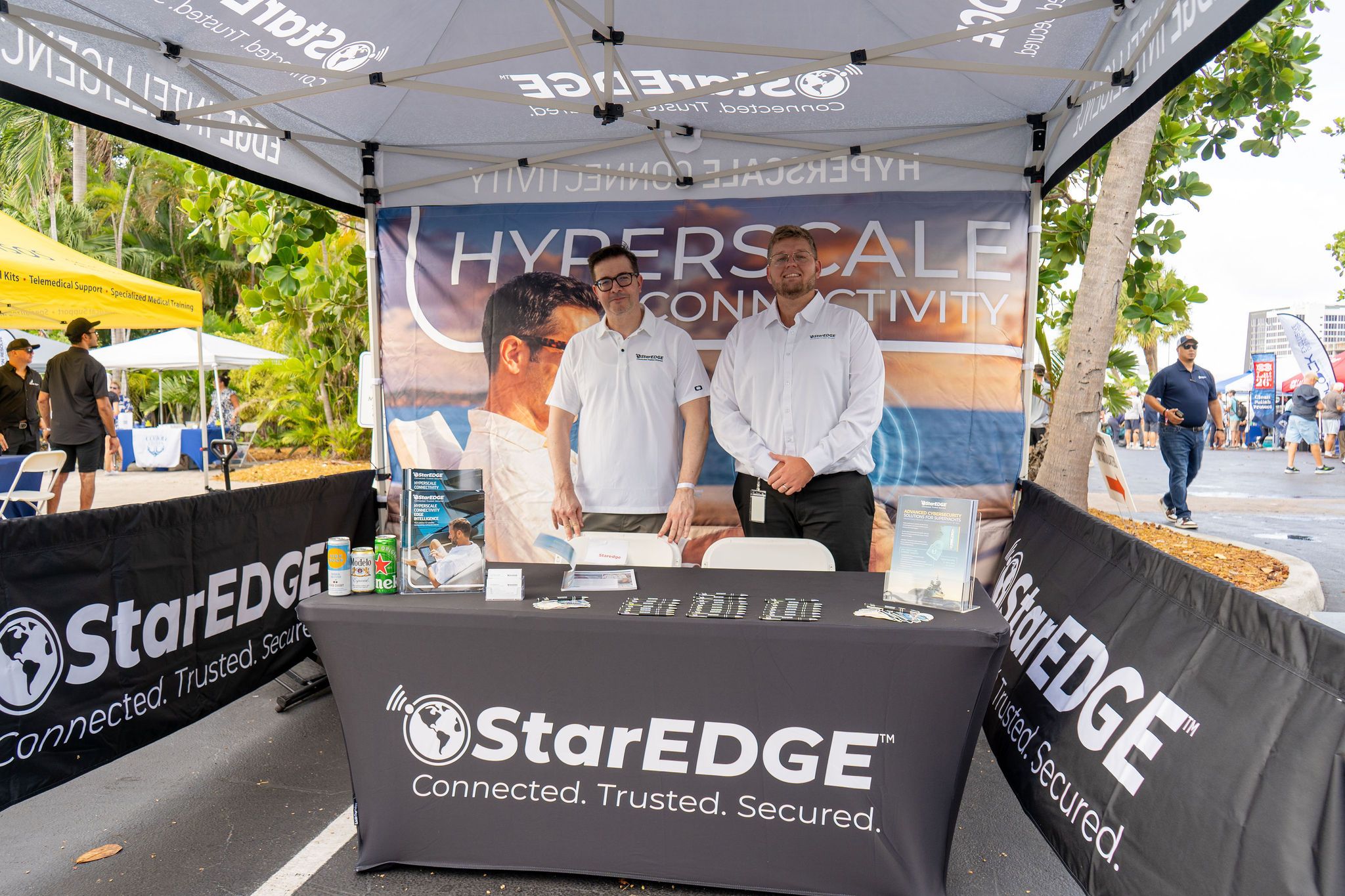 Maritime and industry partners exhibiting at The Triton's Fall Triton Expo at Bahia Mar Yachting Center.