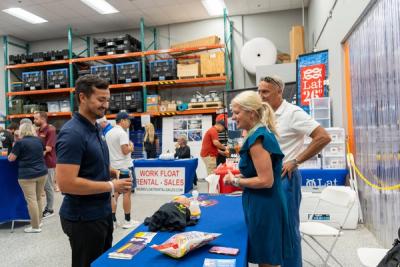 Guests networking at The Triton's Crew, Captains & Connections event at DATUM RMS.