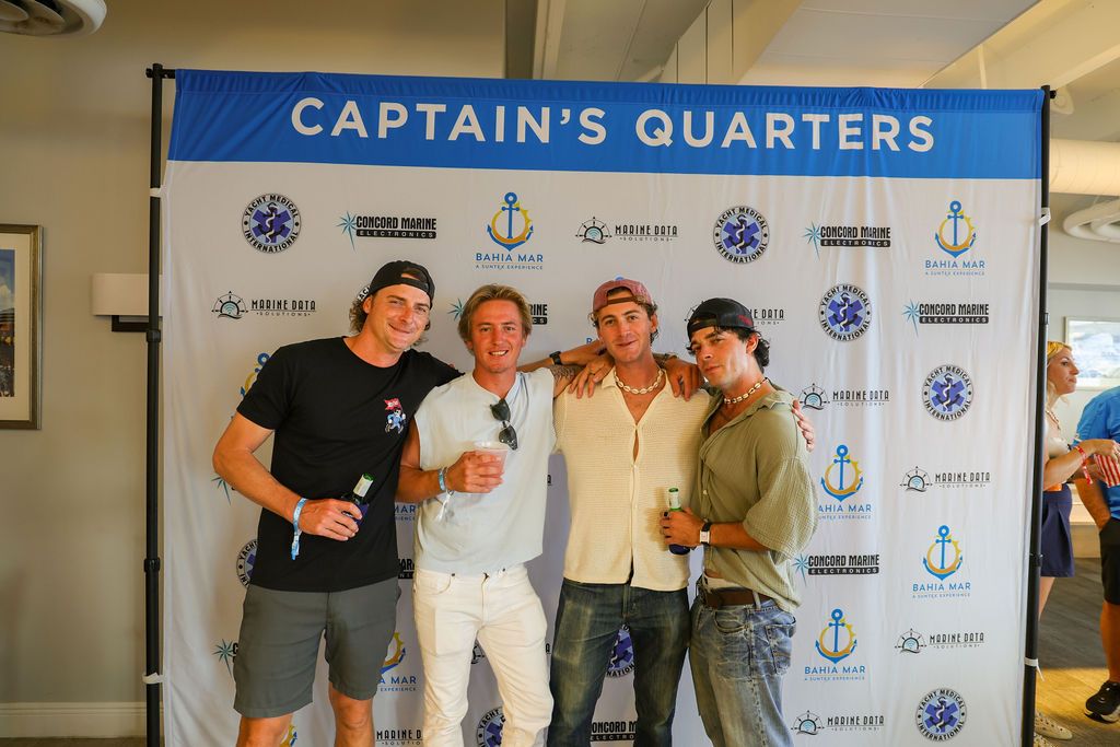 Guests and exhibitors at The Triton's Fall Triton Expo at Bahia Mar Yachting Center.