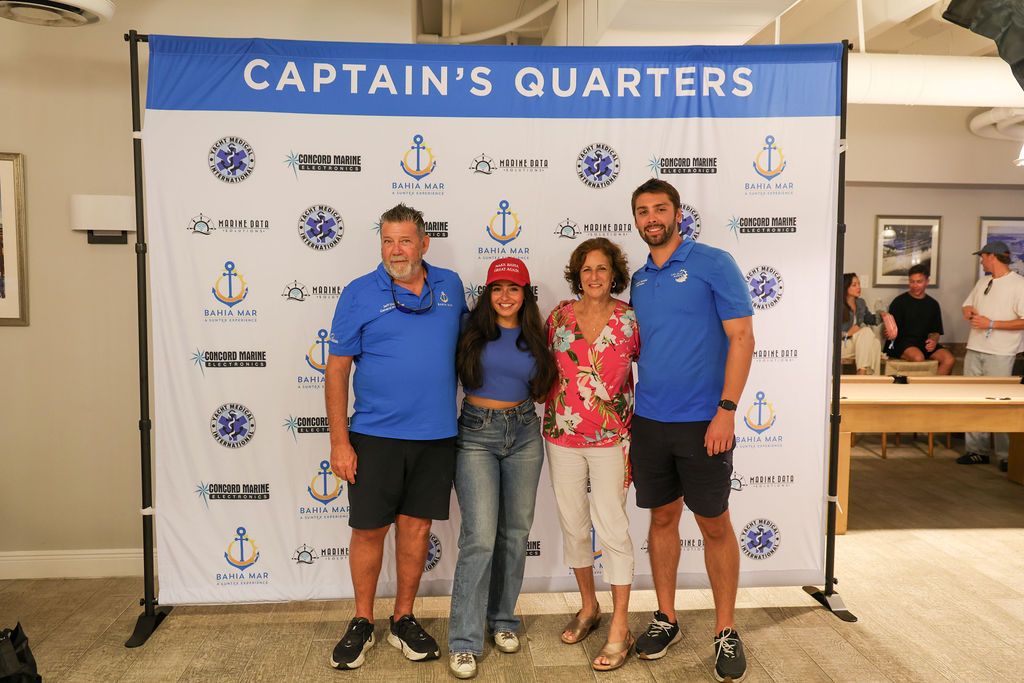 Guests and exhibitors at The Triton's Fall Triton Expo at Bahia Mar Yachting Center.