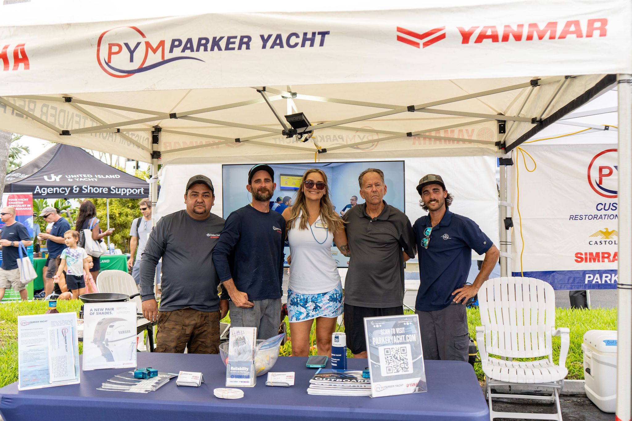 Maritime and industry partners exhibiting at The Triton's Fall Triton Expo at Bahia Mar Yachting Center.