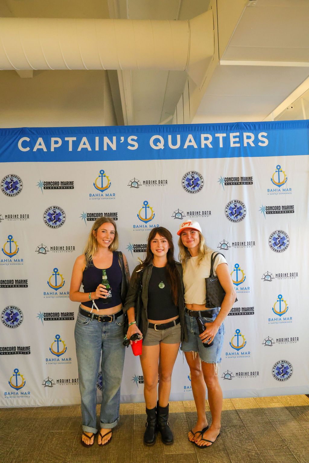 Guests and exhibitors at The Triton's Fall Triton Expo at Bahia Mar Yachting Center.