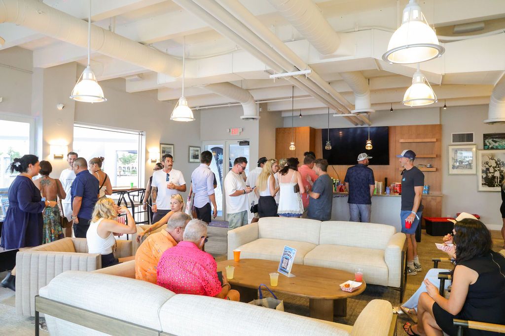 Guests and exhibitors at The Triton's Fall Triton Expo at Bahia Mar Yachting Center.