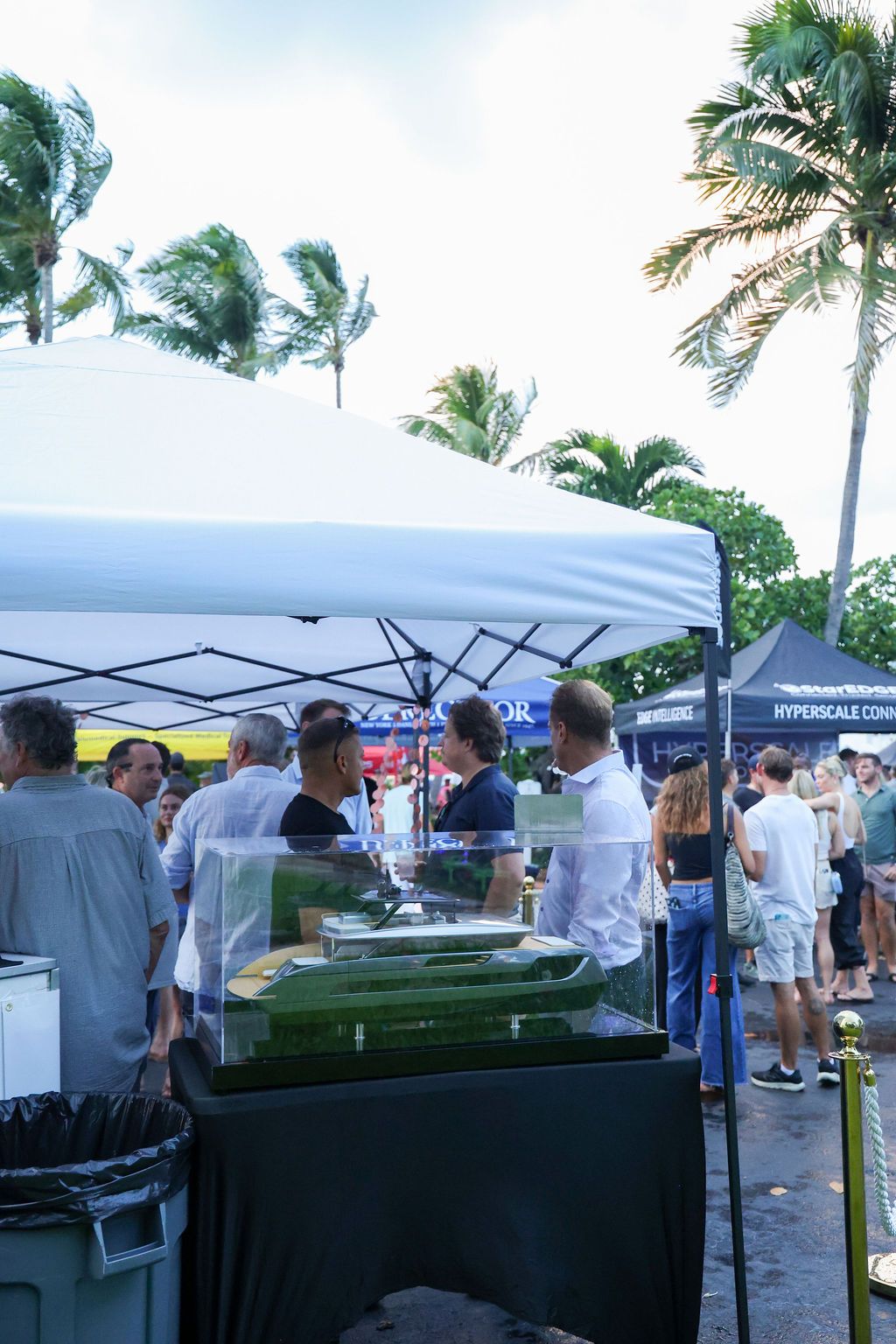 Guests and exhibitors at The Triton's Fall Triton Expo at Bahia Mar Yachting Center.