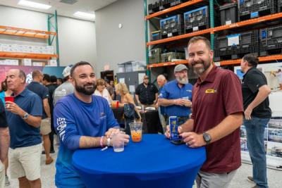 Guests networking at The Triton's Crew, Captains & Connections event at DATUM RMS.