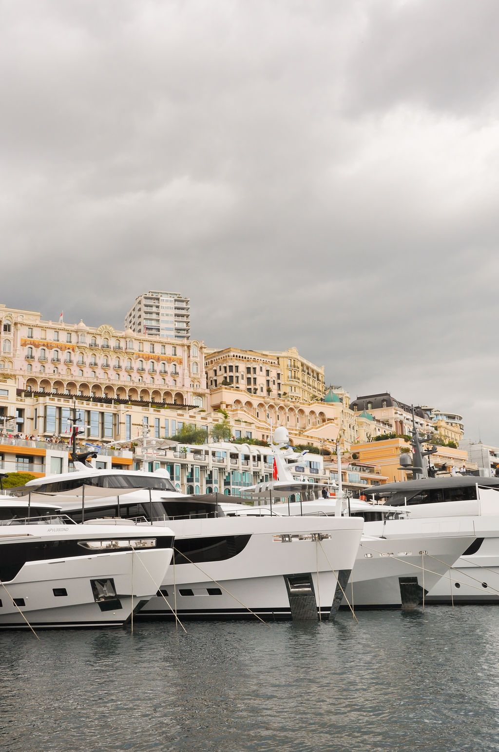 Yachts and crew on the docks at the 2026 Monaco Yacht Show in Port Hercule, Monaco.