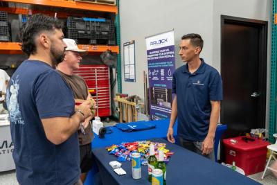 Guests networking at The Triton's Crew, Captains & Connections event at DATUM RMS.