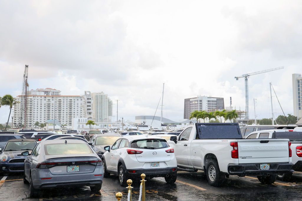 Guests and exhibitors at The Triton's Fall Triton Expo at Bahia Mar Yachting Center.