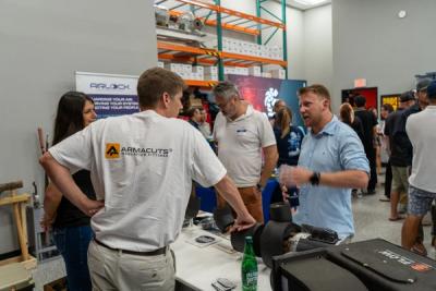 Guests networking at The Triton's Crew, Captains & Connections event at DATUM RMS.