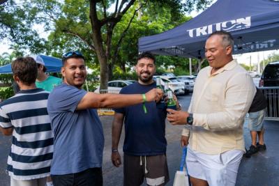 Guests networking at The Triton's Crew, Captains & Connections event at DATUM RMS.