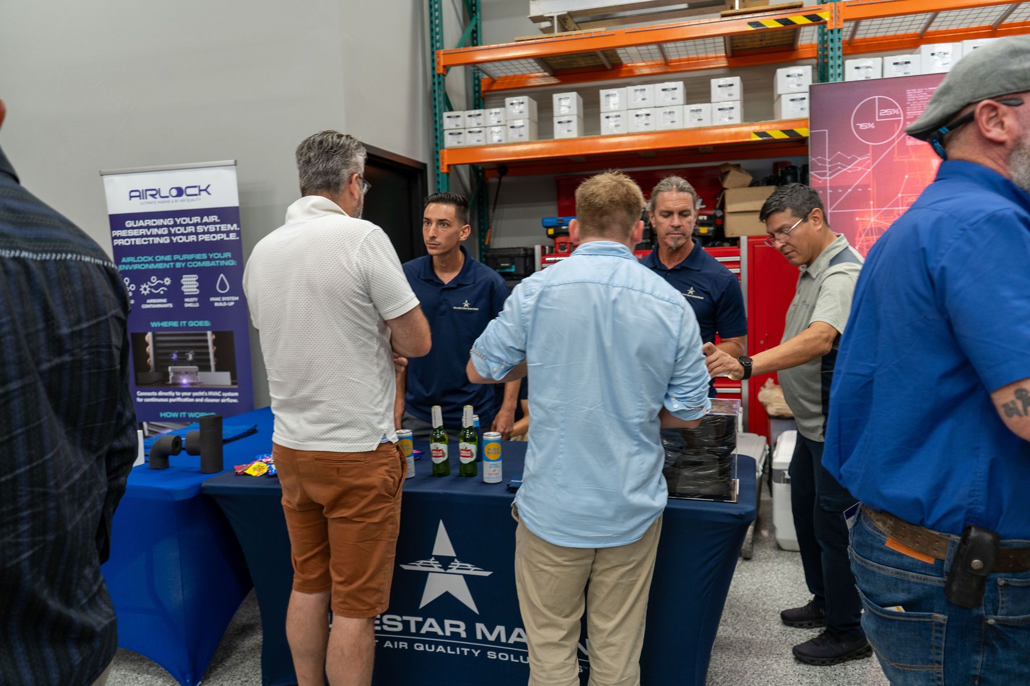 Guests networking at The Triton's Crew, Captains & Connections event at DATUM RMS.