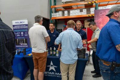 Guests networking at The Triton's Crew, Captains & Connections event at DATUM RMS.