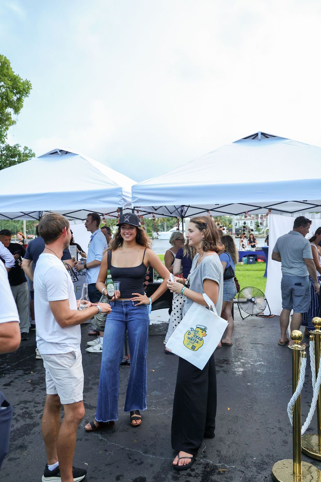 Guests and exhibitors at The Triton's Fall Triton Expo at Bahia Mar Yachting Center.