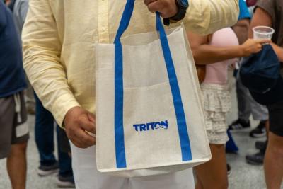 Guests networking at The Triton's Crew, Captains & Connections event at DATUM RMS.