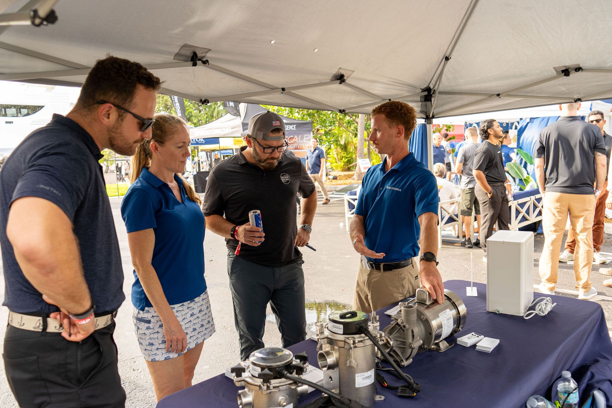 Maritime and industry partners exhibiting at The Triton's Fall Triton Expo at Bahia Mar Yachting Center.