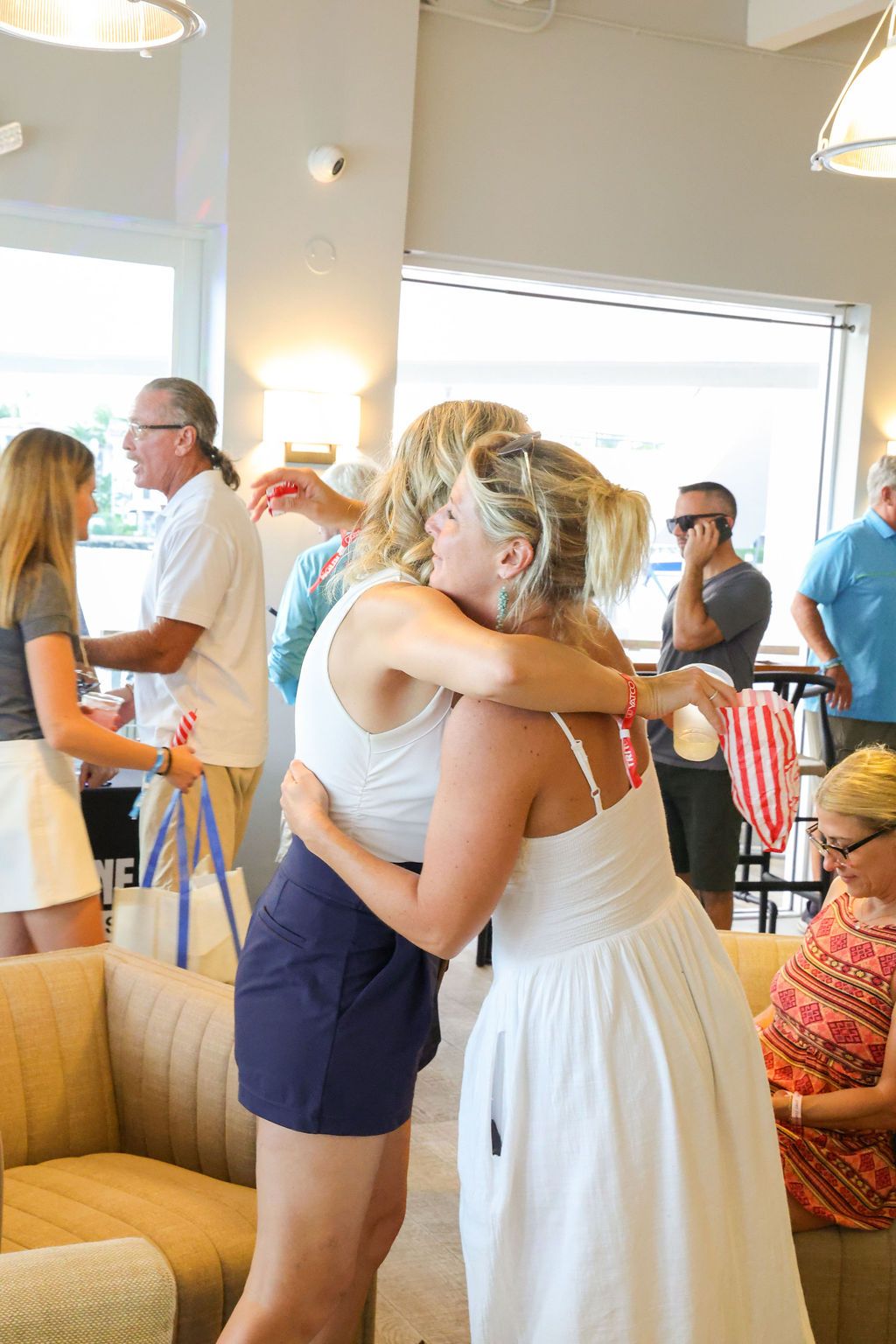Guests and exhibitors at The Triton's Fall Triton Expo at Bahia Mar Yachting Center.