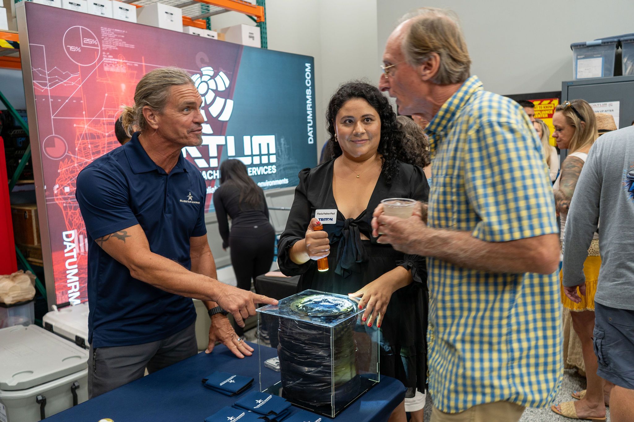 Guests networking at The Triton's Crew, Captains & Connections event at DATUM RMS.