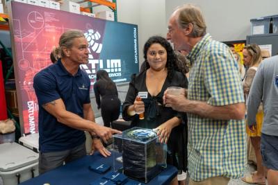 Guests networking at The Triton's Crew, Captains & Connections event at DATUM RMS.