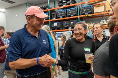 Guests networking at The Triton's Crew, Captains & Connections event at DATUM RMS.