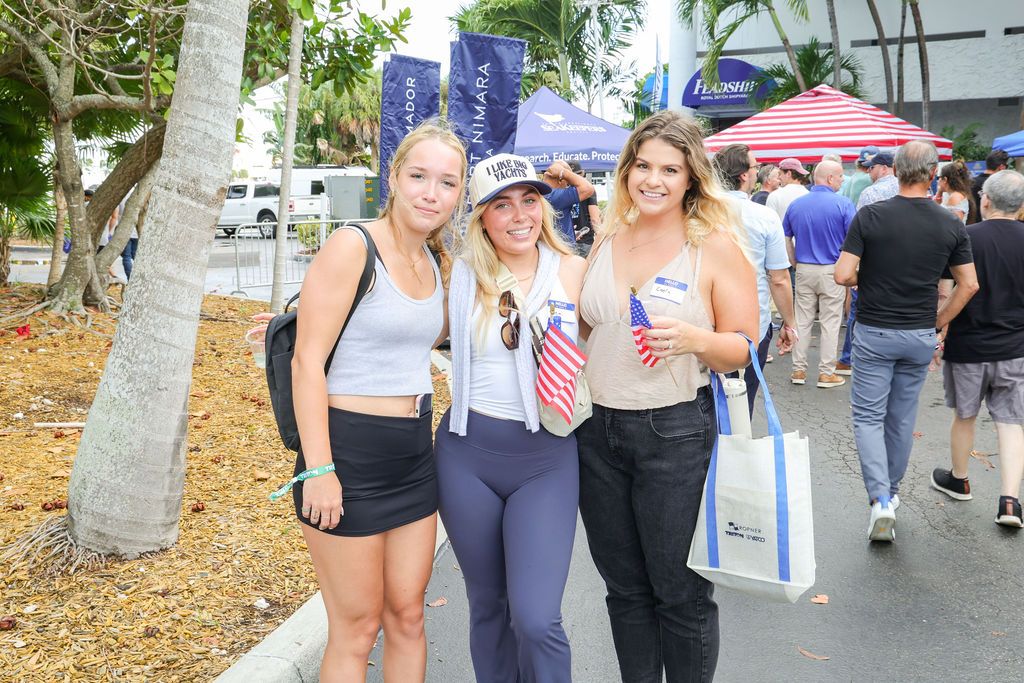 Guests and exhibitors at The Triton's Fall Triton Expo at Bahia Mar Yachting Center.
