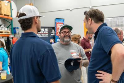 Guests networking at The Triton's Crew, Captains & Connections event at DATUM RMS.